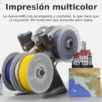 Impresora 3D Bambu Lab A1 Combo/25.6X25.6X25.6Cm/Impresion Multicolor/Calibracion Totalmente Automatica/Pf002-A+Sa005-Us2