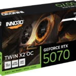 T/Video Inno3D N50702-12D7X-195064W Rtx 5070 Twin X2 Oc Edition/12Gb Gddr7/HDMI/DP/Rtxs50/White