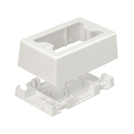 Caja De Pared Superficial Panduit/Uso Universal C/Placas De Pared,C/Cinta Adhesiva,Color Blanco, Jbx3510Wh-A
