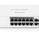 Switch Hpe Networking Instant On Jl813A De 24 Puertos Rj-45 10/100/1000/2 Puertos Sfp 1Gbe/Administrable/52 Gbps/Color Blanco