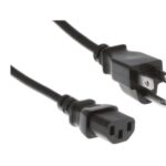Jw124A Cable De Alimentación Negro 1.8 M Acoplador C13 Nema 5-15P