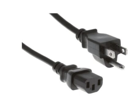 Jw124A Cable De Alimentación Negro 1.8 M Acoplador C13 Nema 5-15P