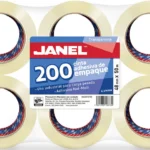 Paquete C/6 Piezas Cinta Adhesiva Transparente Janel 1554850700 48Mmx50M
