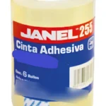 Paquete C/6 Piezas Cinta Adhesiva Transparente Janel 1554850700 48Mmx50M