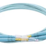 Jumper De Fibra Optica Multimodo Om3 50/125 Lc-Lc Ofnr (Riser) Linkedpro Color Aqua/2.0 Mm/Duplex/2 Mts/Lp-Fom3-Lclc-R02