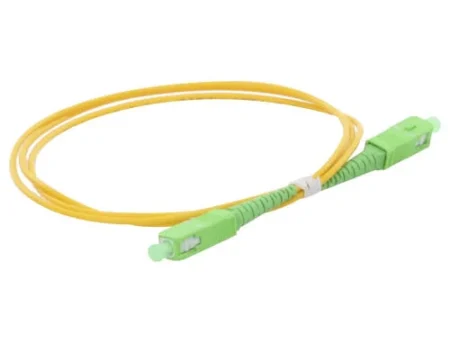 Jumper De Fibra Optica Linkedpro Lpsm2Scascas1/1M/2Mm/Sc/Apc-Sc/Apc Simplex/Monomodo/Color Amarilo-Verde