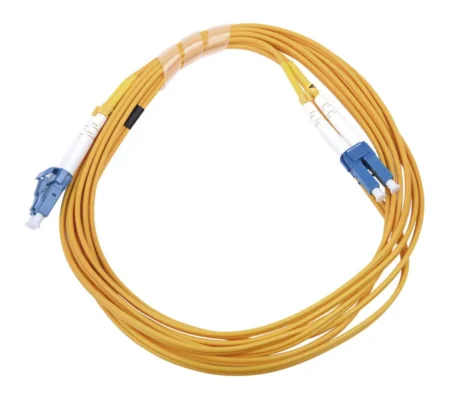 Jumper De Fibra Optica Monomodo 9/125 Lc/Upc-Sc/Upc Linkedpro Pvc, 2.0 Mm, Duplex, Color Amarillo, 5 Metros, Lp-Fo-D-Lcu-Scu-05