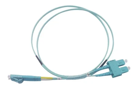 Jumper De Fibra Optica Multimodo Om3 50/125 Lc-Sc Ofnr (Riser), Linkedpro 2.0 Mm, Duplex Color Aqua, 3 Metros, Lp-Fom3-Lcsc-R03