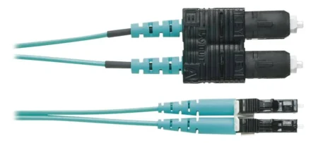 Jumper De Fibra Optica Multimodo Panduit Fz2Erlnsnsnm001/50/125 Om4/Lc-Sc Duplex/Ofnr/Color Aqua/1M
