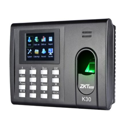 Lector Biometrico De Huella Y Tarjetas Zkteco K-30 Para Tiempo Y Asistencia C/Bateria De Respaldo