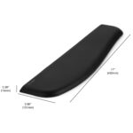 Reposamuñecas Kensington K52800Ww, 43X10Cm, Color Negro
