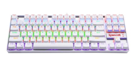 Teclado Mecanico Tkl Redragon Kumara K552W-Kr-Sp Rainbow/Switch Red/Color Blanco