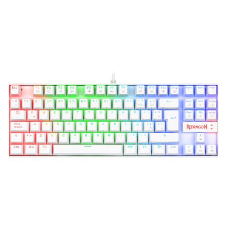 Teclado Mecánico Redragon Kumara White Rgb Red Switch –