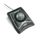 Mouse Alambrico Trackball Kensington K64325/4 Botones/USB/Optico/1.8M, Color Gris