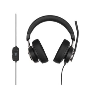 DIADEMA AUDIFONO C/MICROFONO ALAMBRICO KENSINGTON H2000/USB-C/1.8M)/COLOR NEGRO/K83451WW