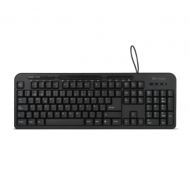 Teclado Multimedia Vorago Kb-204, USB Negro, 105+15 Teclas
