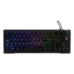 Teclado Gamer Vorago Start The Game Kb-506 Tkl Factor 65%, Rgb, Rueda Multimedia, Alámbrico, Anti Ghosting, USB Negro