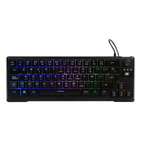Teclado Gamer Vorago Start The Game Kb-506 Tkl Factor 65%, Rgb, Rueda Multimedia, Alámbrico, Anti Ghosting, USB Negro
