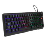 Teclado Gamer Vorago Start The Game Kb-506 Tkl Factor 65%, Rgb, Rueda Multimedia, Alámbrico, Anti Ghosting, USB Negro