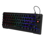 Teclado Gamer Vorago Start The Game Kb-506 Tkl Factor 65%, Rgb, Rueda Multimedia, Alámbrico, Anti Ghosting, USB Negro