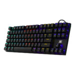 Teclado Vorago Start The Game Kb-600 Mecanico Tkl Rgb Rainbow Negro