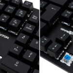 TECLADO MECANICO GAME FACTOR KBG400-RD, RAINBOW, SWITCH RED, USB, NEGRO