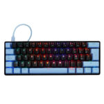 Teclado Mecanico Tkl Game Factor Kbg560-Bl Alambrico/USB/Rgb Switch Blue/Color Negro