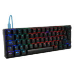 Teclado Mecanico Tkl Game Factor Kbg560-Bl Alambrico/USB/Rgb Switch Blue/Color Negro