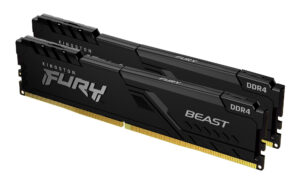 MEMORIA DDR4 32GB 3200MHZ (2X16GB) KINGSTON FURY BEAST CL16/XMP, KF432C16BBK2/32