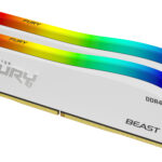 MEMORIA DDR4 16GB 3200MHZ KINGSTON FURY BEAST RGB KF432C16BWAK2/16 (2X8GB)/CL16/BLANCO
