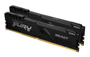 MEMORIA DDR4 64GB (2X32GB) 3600MHZ KINGSTON FURY BEAST NON-ECC CL18 XMP, KF436C18BBK2/64