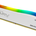 MEMORIA DDR4 16GB 3600MHZ KINGSTON FURY BEAST KF436C18BWA/16 CL18/COLOR BLANCO/RGB
