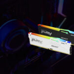 Memoria DDR5 16Gb 5200Mhz Kingston Fury Beast Rgb Non-ECC Cl40 Xmp Blanco, Kf552C40Bwa-16