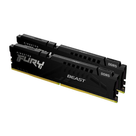 Memoria DDR5 32Gb 5600Mhz Kingston Fury Beast Kf556C36Bbek2-32 (2X16Gb)/Negro/Cl36