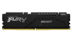 Memoria Ddr5 16gb 5600mhz Kingston Fury Beast Black Ecc Cl40 Xmp, Kf556c40bb-16