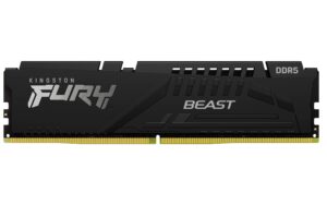 MEMORIA DDR5 16GB 6000MHZ KINGSTON KF560C30BBE-16 FURY BEAST (1X16GB)/COLOR NEGRO/CL30