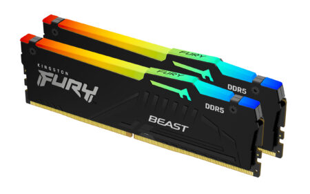 Memoria DDR5 64Gb 6000Mhz Kingston Fury Beast (2X32Gb)/Color Negro/Cl30/Xmp/Expo/Kf560C30Bbeak2-64