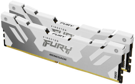 Memoria DDR5 32Gb 6400Mhz Kingston Fury Renegade (2X16Gb)/Color Blanco/Cl32/Kf564C32Rwk2-32
