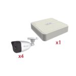 Kit De Videovigilancia Hikvision Kip2Mp/4B - 4, 1920 X 1080 Pixeles, 2 Mp