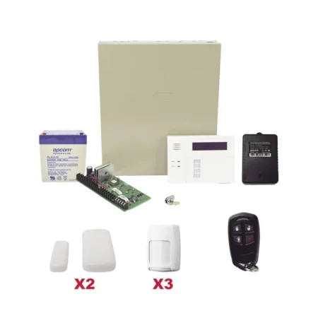 Kit Inalambrico De Panel Vista48Honeywell Vista48Plusmini/6160Rf C/Teclado 6160Rf Receptor Inalambrico/2 Contactos 5800Mini/3 Pir 5800Pir/1 Control Remoto 58344/Bateria Y Transformador