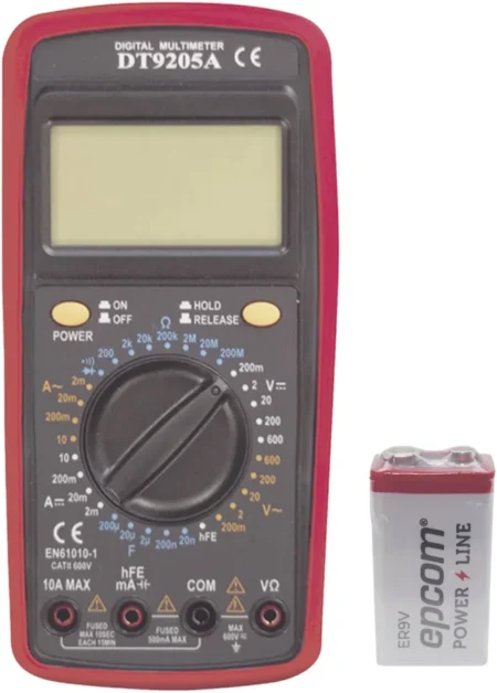 Multimetro Digital Precision Dt9205A 60Vcc/Vca Catii, Con Pantalla LCD (No Incluye Bateria)