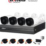 Kit De Videovigilancia Dahua Technology Dh-Kit/Xvr1B04H-I/4-B2A51N-0280B-S2 - Interior Y Exterior, Alámbrico, 4, 2592 X 1944 Pixeles, 5 Mp