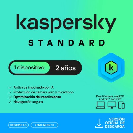 Esd Kaspersky Standard Anti-Virus / 1 Dispositivo / 2 Años/ Base, Kl1041Zdads