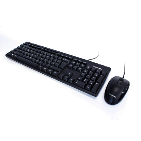 Kit Teclado Y Mouse, Multimedia USB Vorago Km-104, Negro