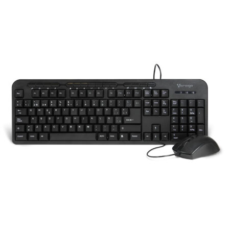 KIT TECLADO Y MOUSE VORAGO KM-107 ALAMBRICO MULTIMEDIA USB NEGRO