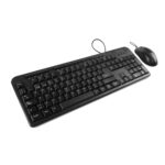 KIT TECLADO Y MOUSE VORAGO KM-107 ALAMBRICO MULTIMEDIA USB NEGRO
