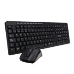 Kit Teclado Y Mouse Inalambrico Vorago Km-304 Multimedia USB Color Negro