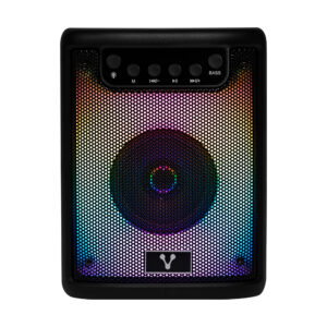 MINI BOCINA KARAOKE SPEAKER, VORAGO KSP-180 BLUETOOTH 5.3, 3", 10W, RECARGABLE, 3.5MM, CARGA USB TIPO C, COLOR NEGRO