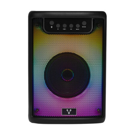 Bocina Karaoke Vorago Ksp-205 Bluetooth 5.3, 4″ 10W, Recargable, 3.5Mm, Carga USB Tipo C, Color Negro