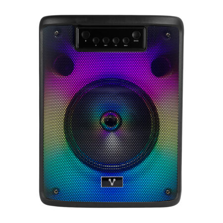 Bocina Karaoke Vorago Ksp-303 Bluetooth 5.3, 8″ 10W, Recargable, 3.5Mm, Carga USB Tipo C, Color Negro
